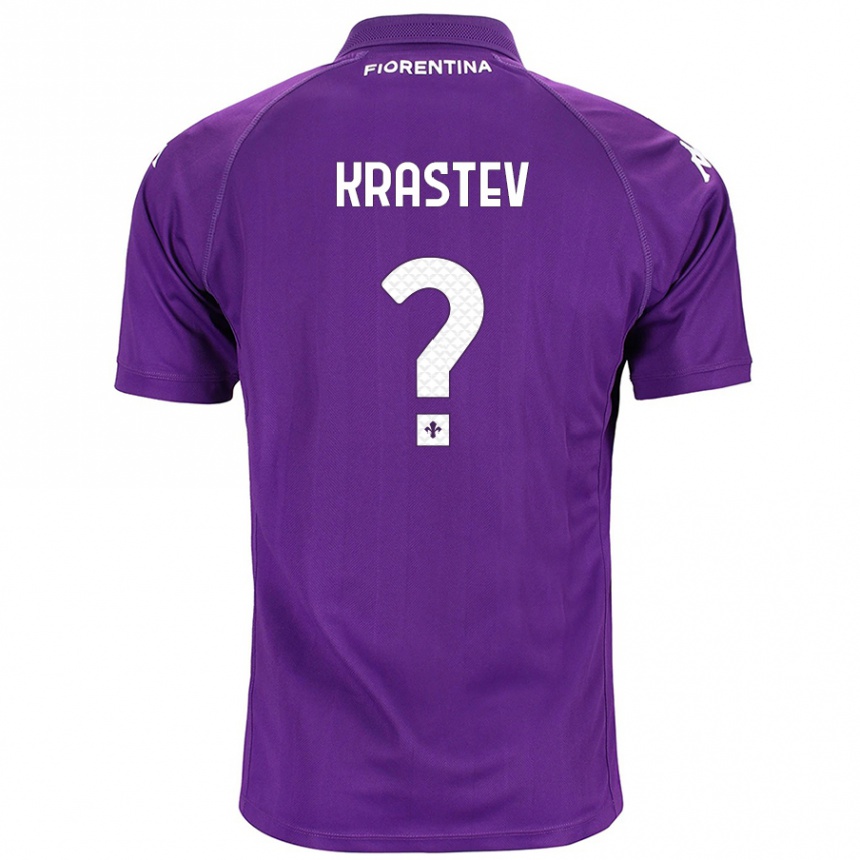 Kids Football Dimo Krastev #0 Purple Home Jersey 2024/25 T-Shirt Australia