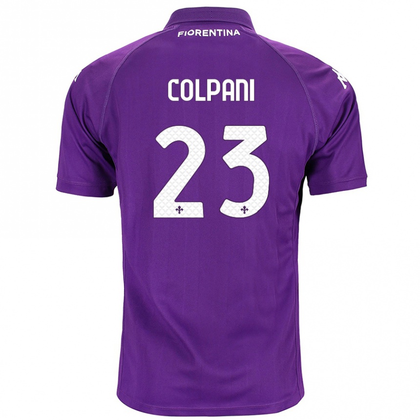 Kids Football Andrea Colpani #23 Purple Home Jersey 2024/25 T-Shirt Australia