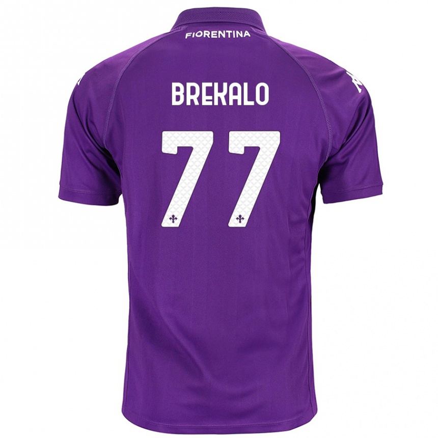 Kids Football Josip Brekalo #77 Purple Home Jersey 2024/25 T-Shirt Australia