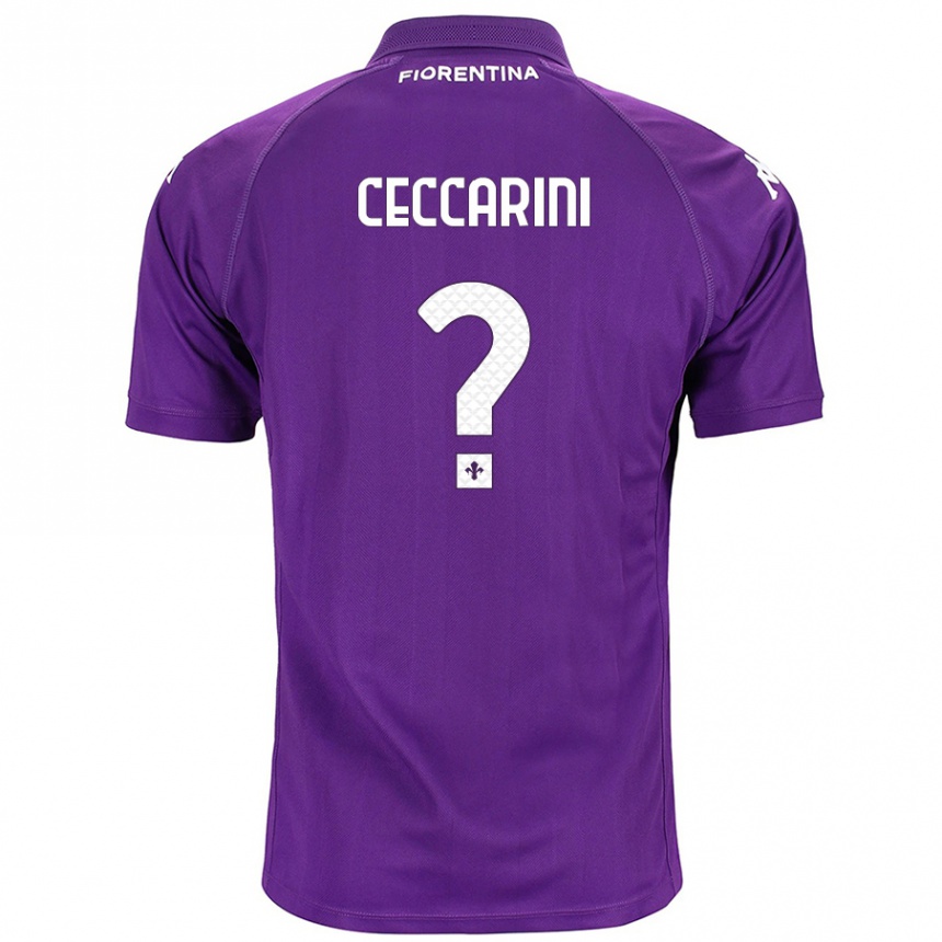 Kids Football Mattia Ceccarini #0 Purple Home Jersey 2024/25 T-Shirt Australia