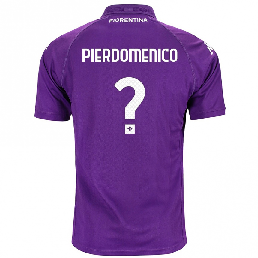 Kids Football Jacopo Di Pierdomenico #0 Purple Home Jersey 2024/25 T-Shirt Australia