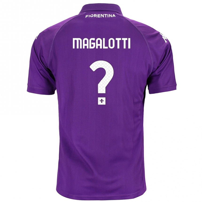 Kids Football Mattia Magalotti #0 Purple Home Jersey 2024/25 T-Shirt Australia