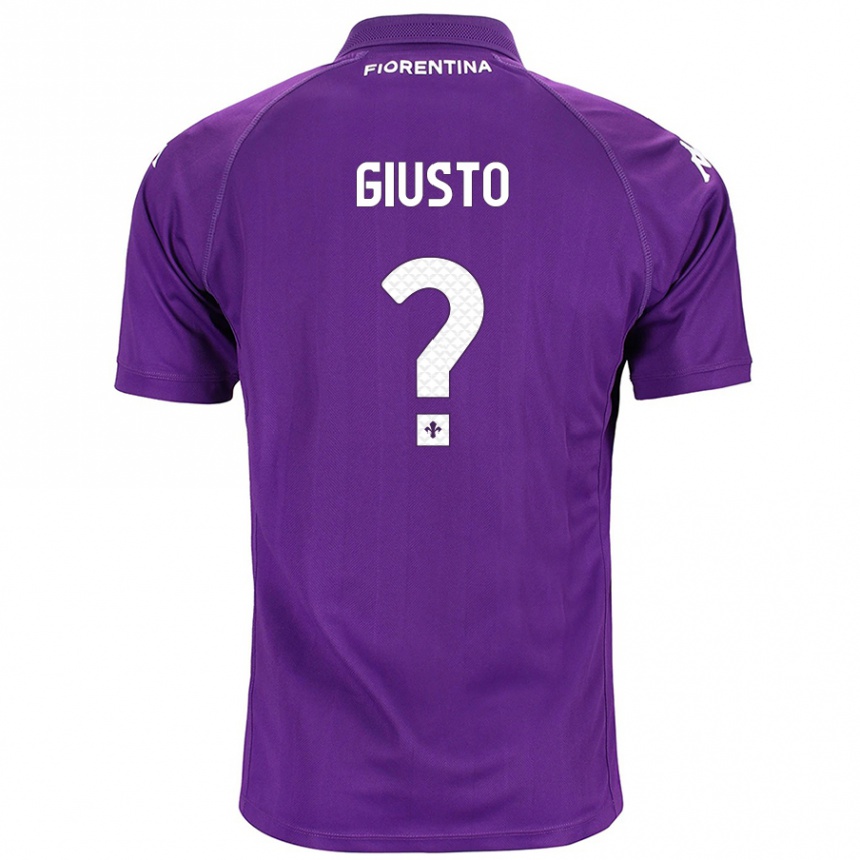 Kids Football Gabriele Giusto #0 Purple Home Jersey 2024/25 T-Shirt Australia