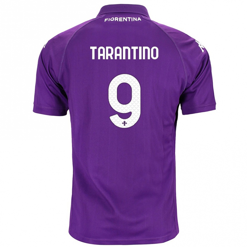 Kids Football Jacopo Tarantino #9 Purple Home Jersey 2024/25 T-Shirt Australia