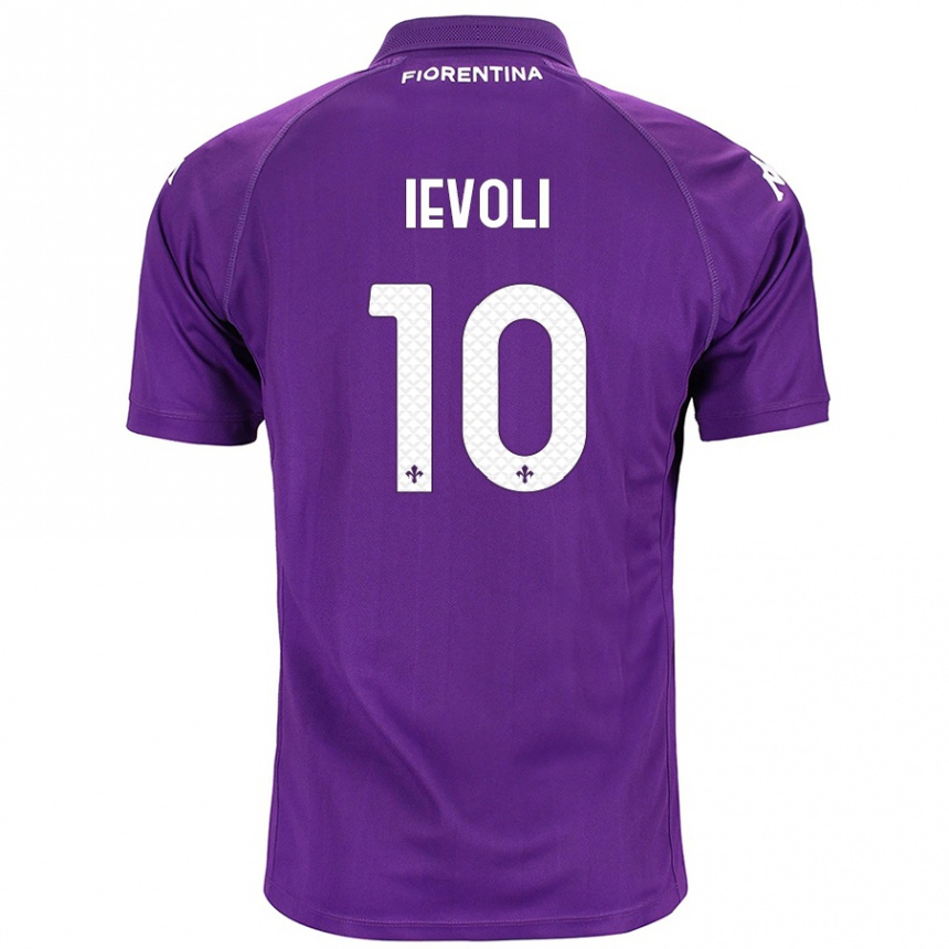 Kids Football Mattia Ievoli #10 Purple Home Jersey 2024/25 T-Shirt Australia