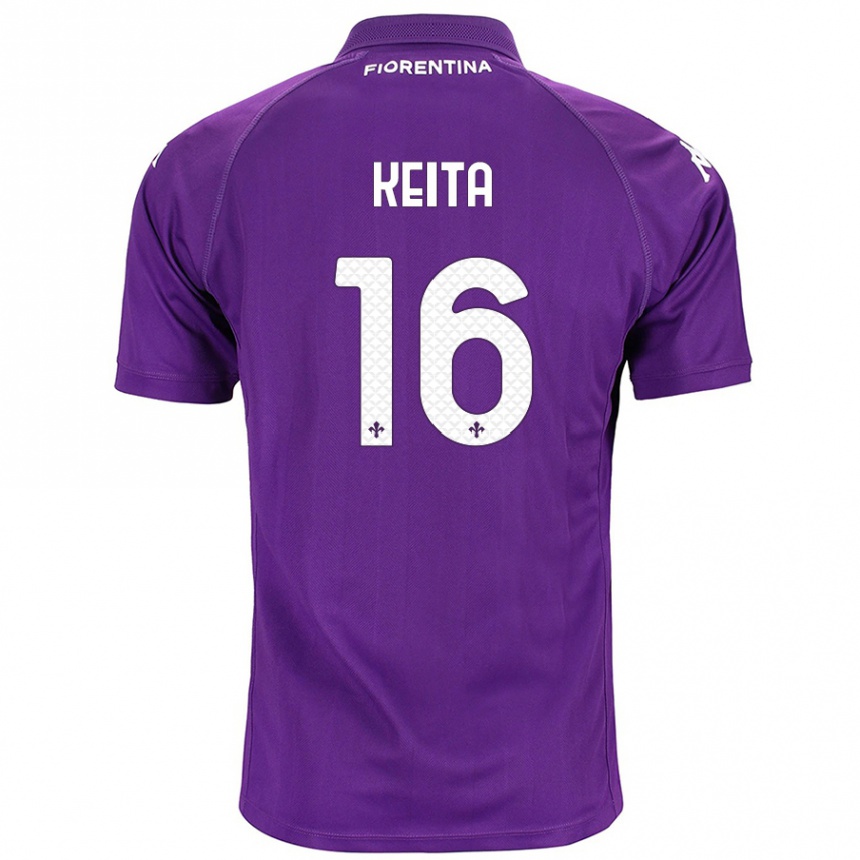 Kids Football Bala Keita #16 Purple Home Jersey 2024/25 T-Shirt Australia