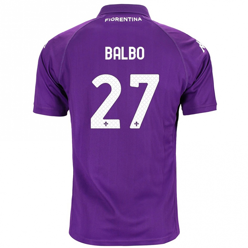 Kids Football Luis Balbo #27 Purple Home Jersey 2024/25 T-Shirt Australia