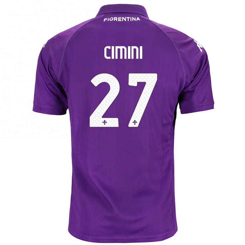 Kids Football Linda Tucceri Cimini #27 Purple Home Jersey 2024/25 T-Shirt Australia