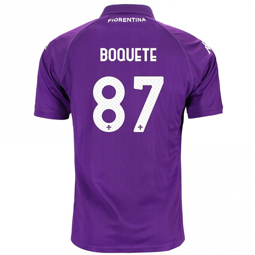 Kids Football Verónica Boquete #87 Purple Home Jersey 2024/25 T-Shirt Australia