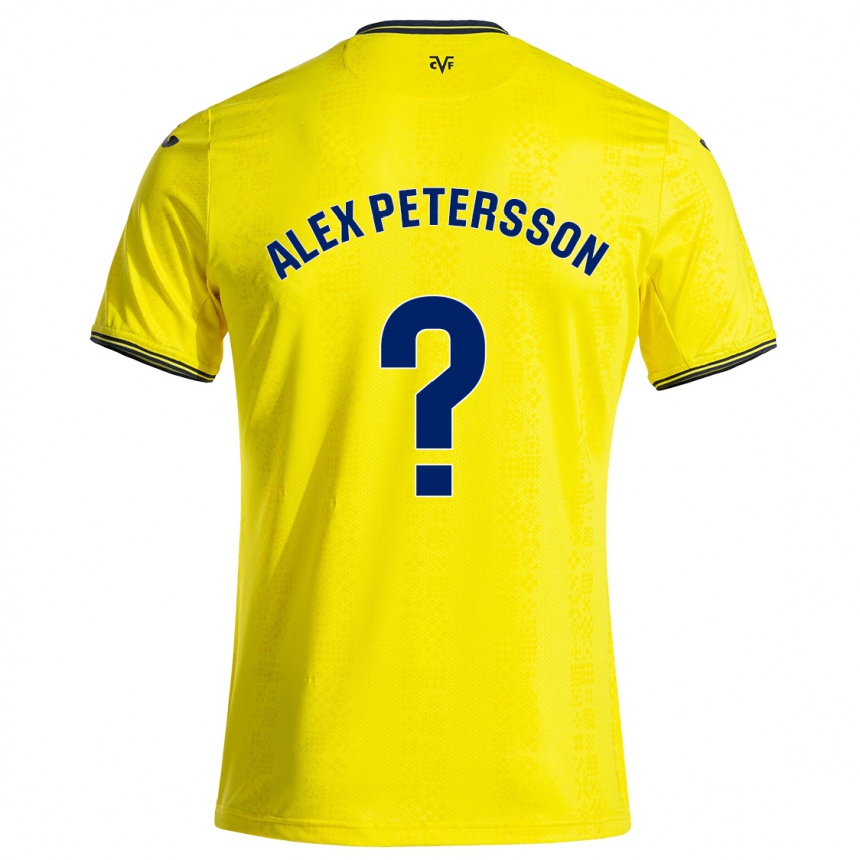 Kids Football Max Alex Petersson #0 Yellow Black Home Jersey 2024/25 T-Shirt Australia