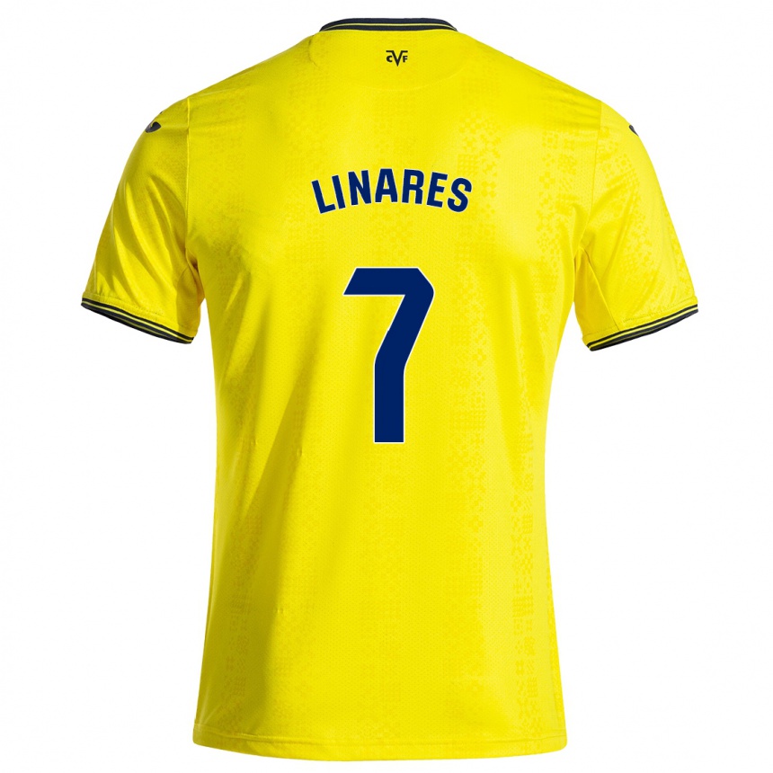 Kids Football Mario Linares #7 Yellow Black Home Jersey 2024/25 T-Shirt Australia