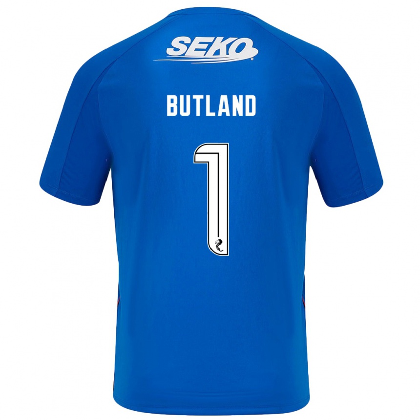 Kids Football Jack Butland #1 Dark Blue Home Jersey 2024/25 T-Shirt Australia