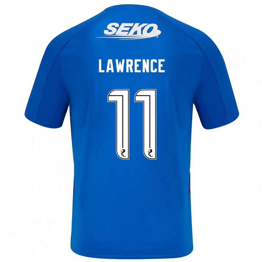 Kids Football Tom Lawrence #11 Dark Blue Home Jersey 2024/25 T-Shirt Australia