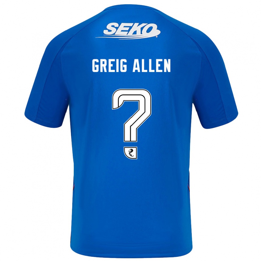 Kids Football Greig Allen #0 Dark Blue Home Jersey 2024/25 T-Shirt Australia