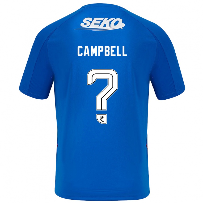 Kids Football Connor Campbell #0 Dark Blue Home Jersey 2024/25 T-Shirt Australia