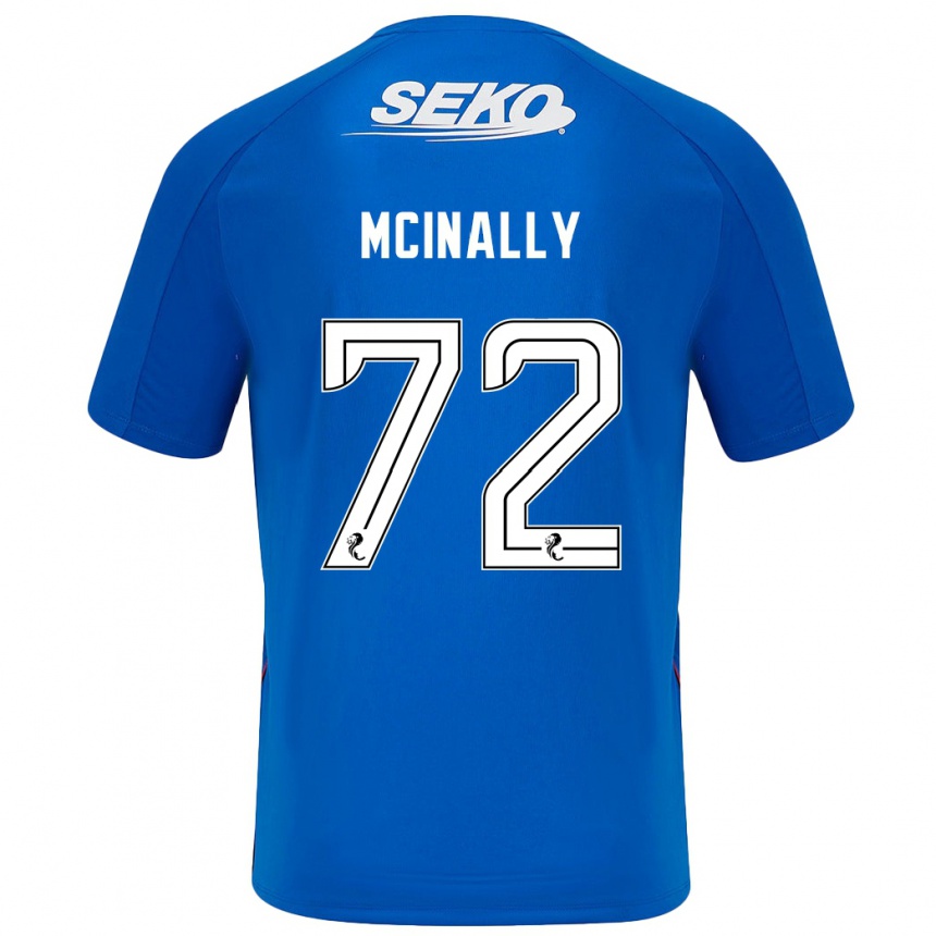 Kids Football Darren Mcinally #72 Dark Blue Home Jersey 2024/25 T-Shirt Australia