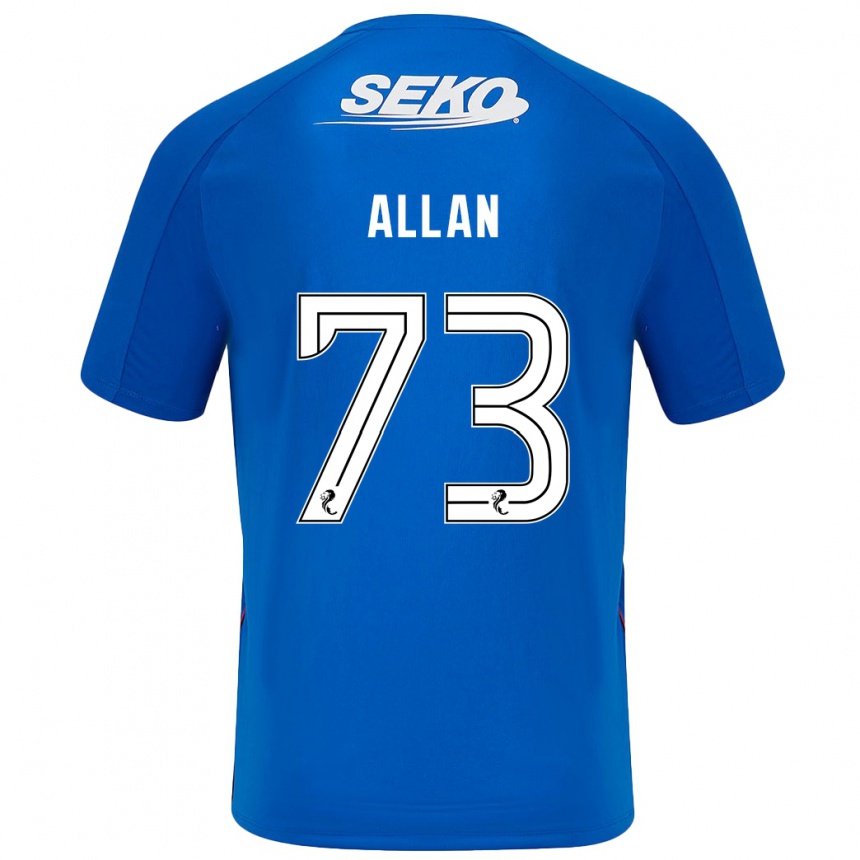 Kids Football Connor Allan #73 Dark Blue Home Jersey 2024/25 T-Shirt Australia