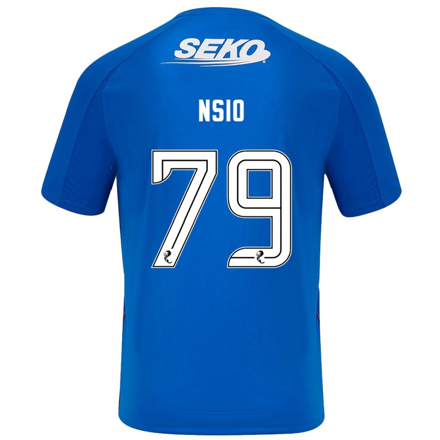 Kids Football Paul Nsio #79 Dark Blue Home Jersey 2024/25 T-Shirt Australia