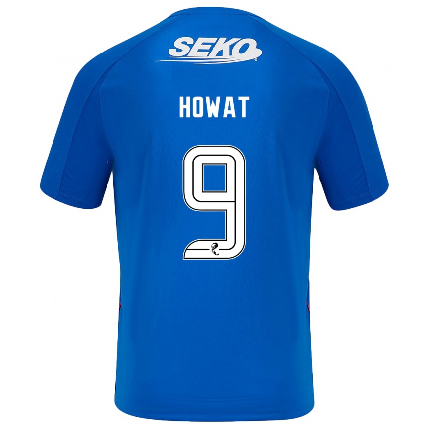 Kids Football Kirsty Howat #9 Dark Blue Home Jersey 2024/25 T-Shirt Australia