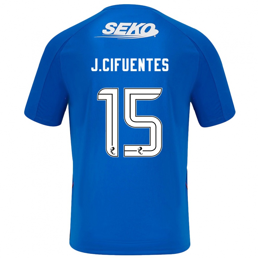 Kids Football José Cifuentes #15 Dark Blue Home Jersey 2024/25 T-Shirt Australia