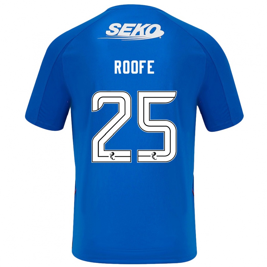 Kids Football Kemar Roofe #25 Dark Blue Home Jersey 2024/25 T-Shirt Australia