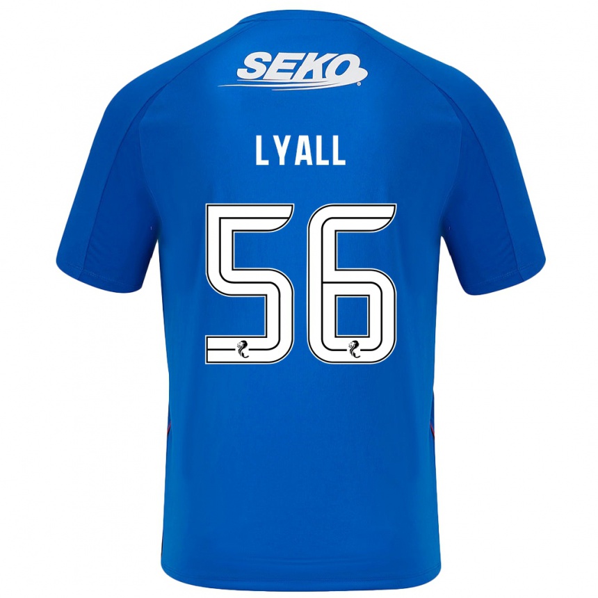 Kids Football Arron Lyall #56 Dark Blue Home Jersey 2024/25 T-Shirt Australia