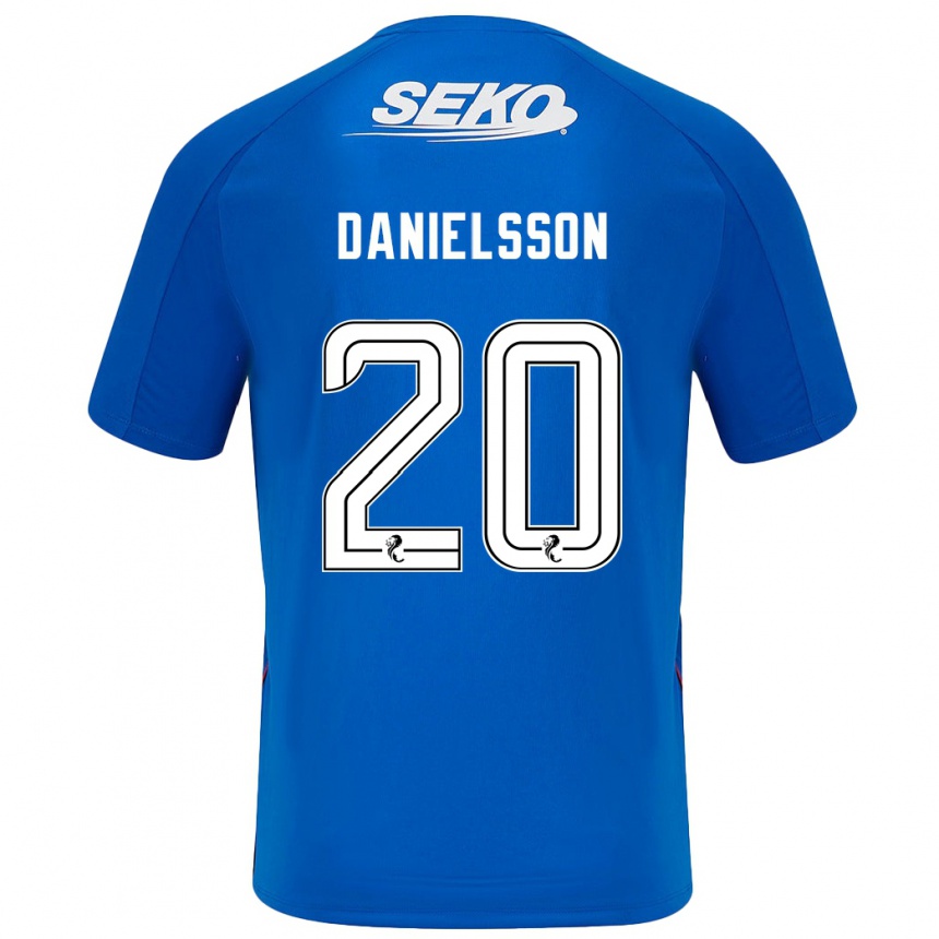 Kids Football Jenny Julia Danielsson #20 Dark Blue Home Jersey 2024/25 T-Shirt Australia