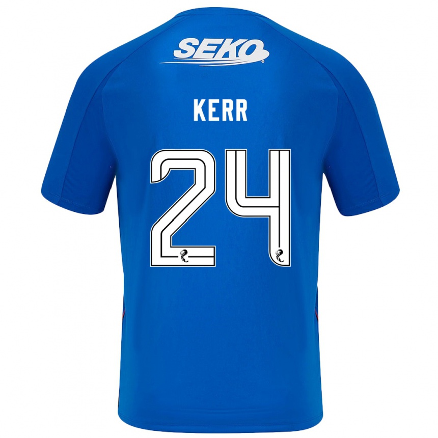 Kids Football Samantha Mary Kerr #24 Dark Blue Home Jersey 2024/25 T-Shirt Australia