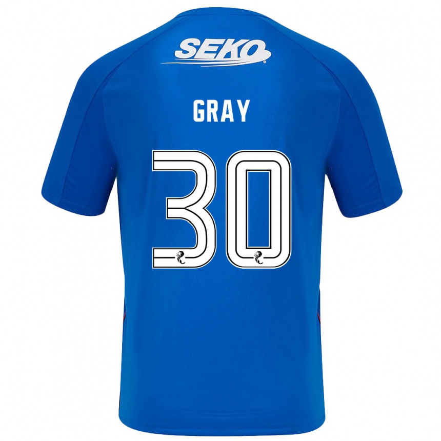 Kids Football Georgia Gray #30 Dark Blue Home Jersey 2024/25 T-Shirt Australia