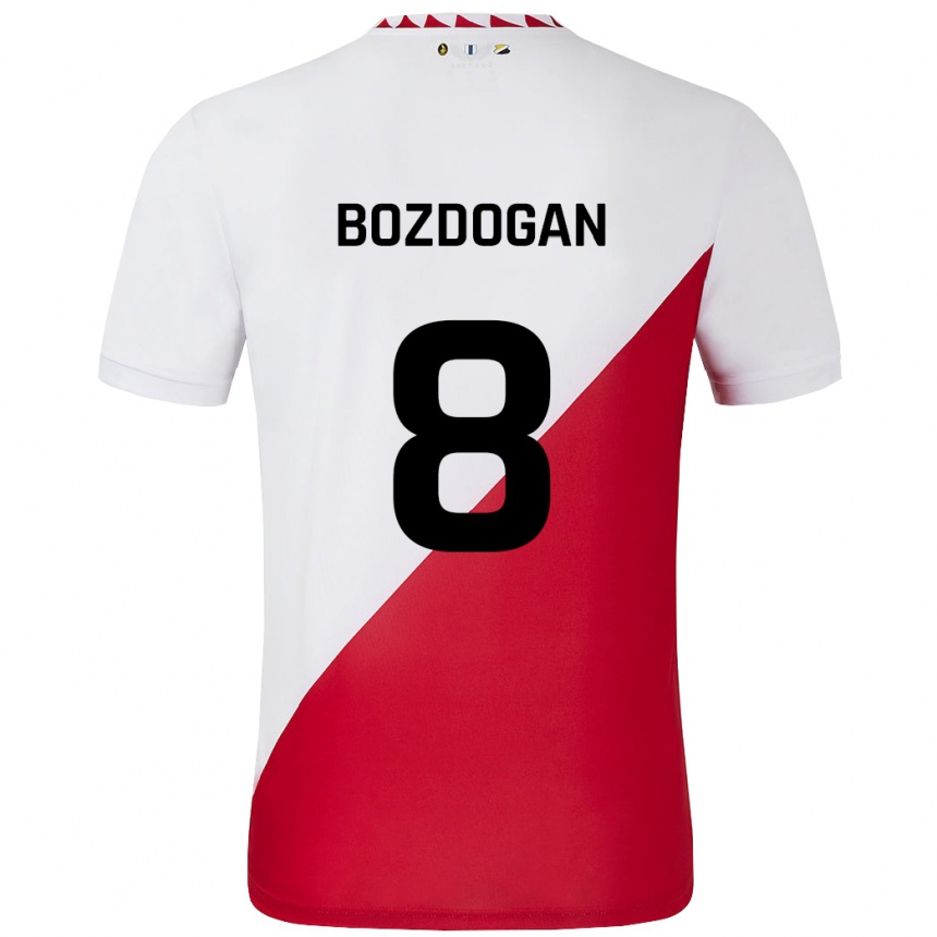 Kids Football Can Bozdogan #8 White Red Home Jersey 2024/25 T-Shirt Australia