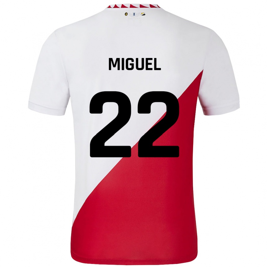 Kids Football Miguel Rodríguez #22 White Red Home Jersey 2024/25 T-Shirt Australia