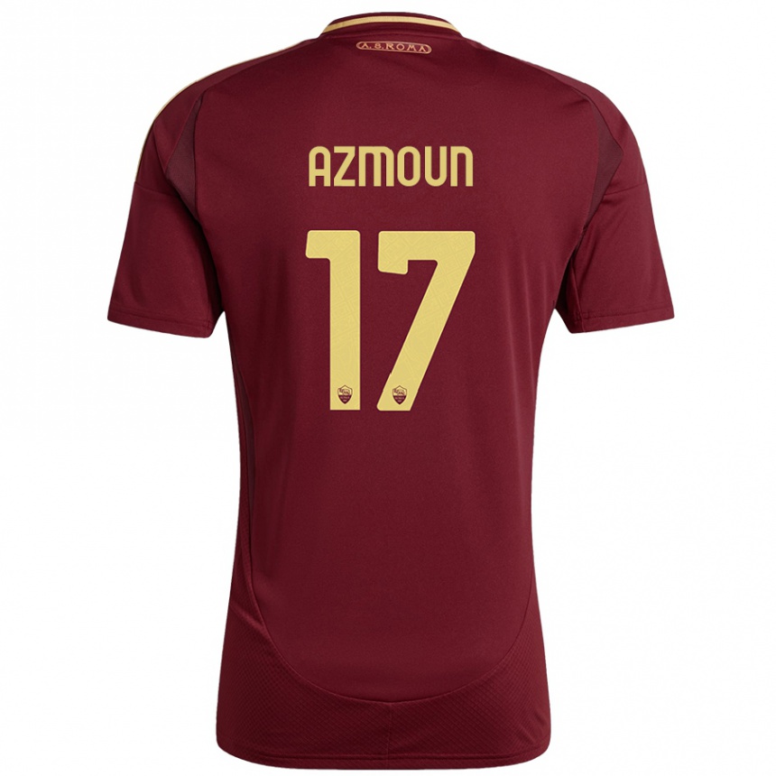 Kids Football Sardar Azmoun #17 Red Brown Gold Home Jersey 2024/25 T-Shirt Australia