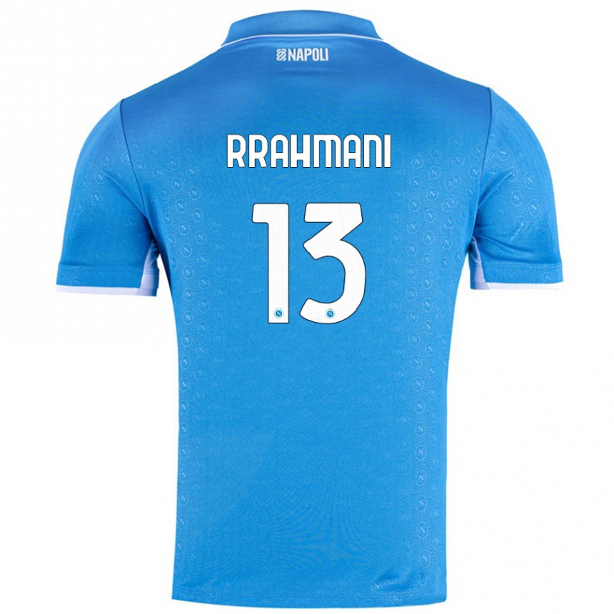 Kids Football Amir Rrahmani #13 Sky Blue Home Jersey 2024/25 T-Shirt Australia