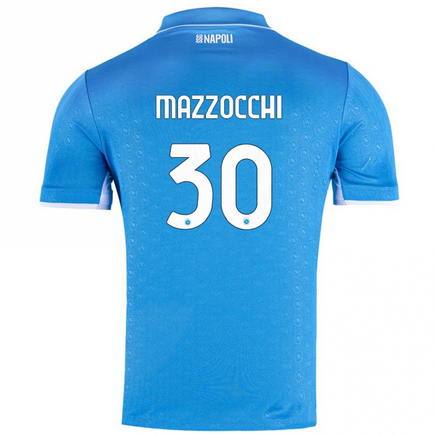 Kids Football Pasquale Mazzocchi #30 Sky Blue Home Jersey 2024/25 T-Shirt Australia