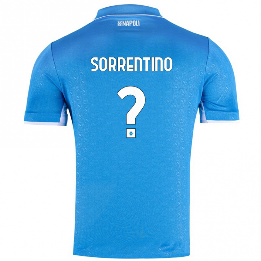 Kids Football Andrea Sorrentino #0 Sky Blue Home Jersey 2024/25 T-Shirt Australia