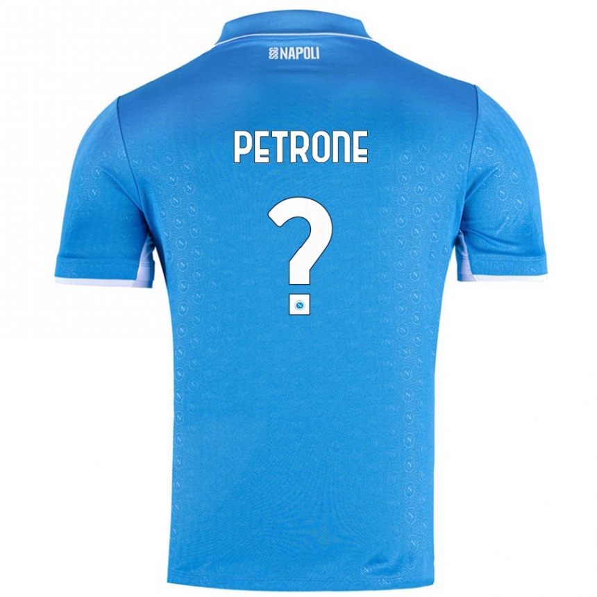 Kids Football Andrea Petrone #0 Sky Blue Home Jersey 2024/25 T-Shirt Australia