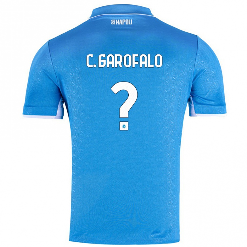 Kids Football Christian Garofalo #0 Sky Blue Home Jersey 2024/25 T-Shirt Australia