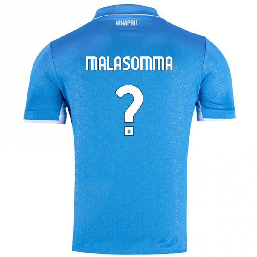 Kids Football Matteo Malasomma #0 Sky Blue Home Jersey 2024/25 T-Shirt Australia