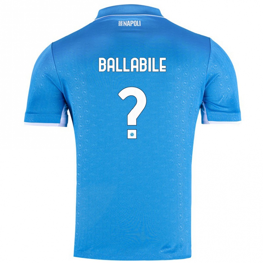 Kids Football Ernesto Ballabile #0 Sky Blue Home Jersey 2024/25 T-Shirt Australia