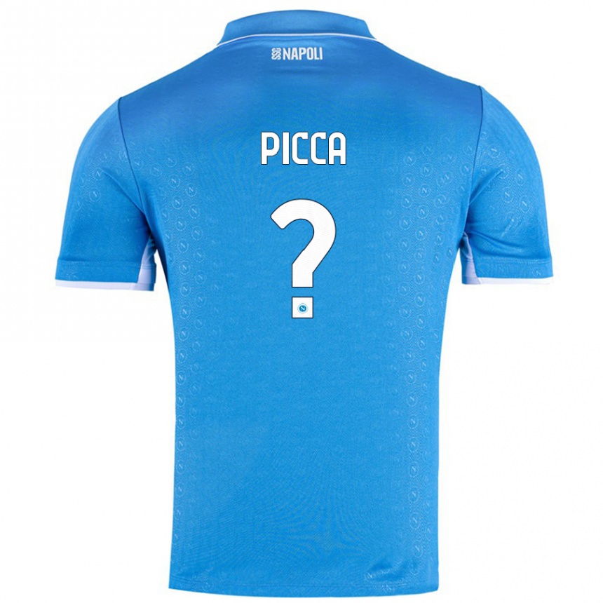 Kids Football Luigi Picca #0 Sky Blue Home Jersey 2024/25 T-Shirt Australia