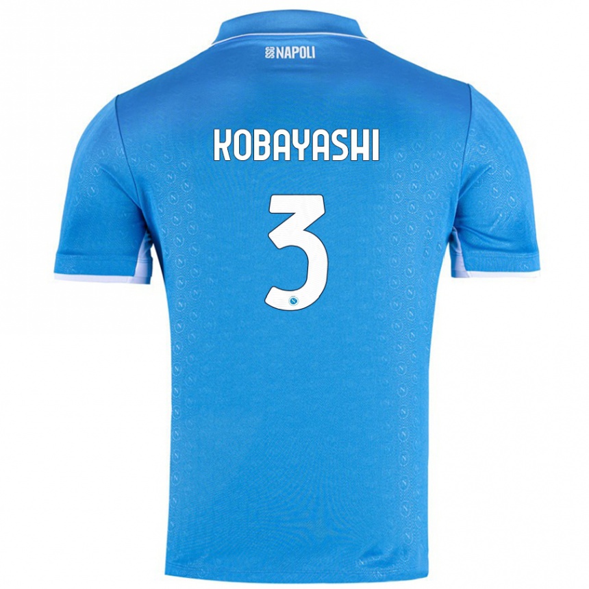 Kids Football Miharu Kobayashi #3 Sky Blue Home Jersey 2024/25 T-Shirt Australia