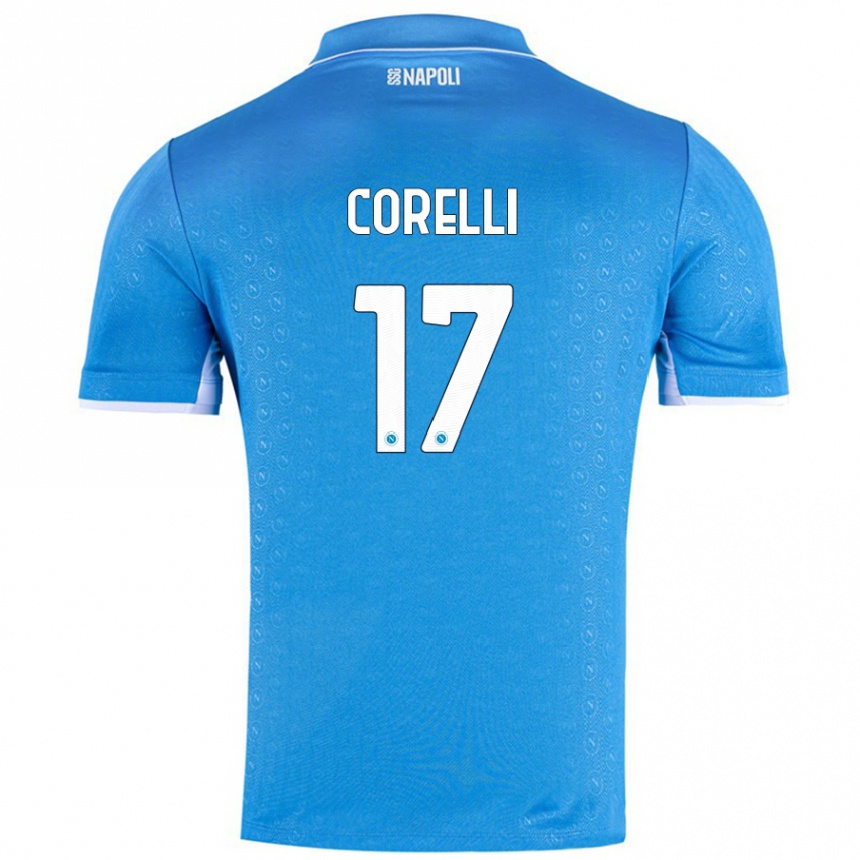 Kids Football Alice Corelli #17 Sky Blue Home Jersey 2024/25 T-Shirt Australia