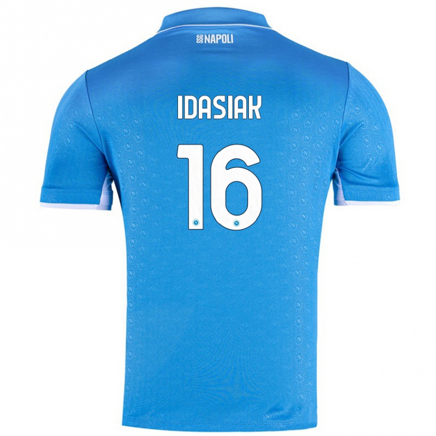 Kids Football Hubert Idasiak #16 Sky Blue Home Jersey 2024/25 T-Shirt Australia