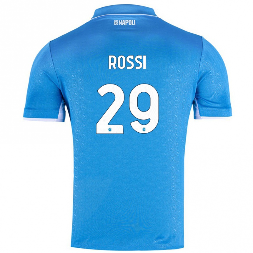 Kids Football Francesco Rossi #29 Sky Blue Home Jersey 2024/25 T-Shirt Australia