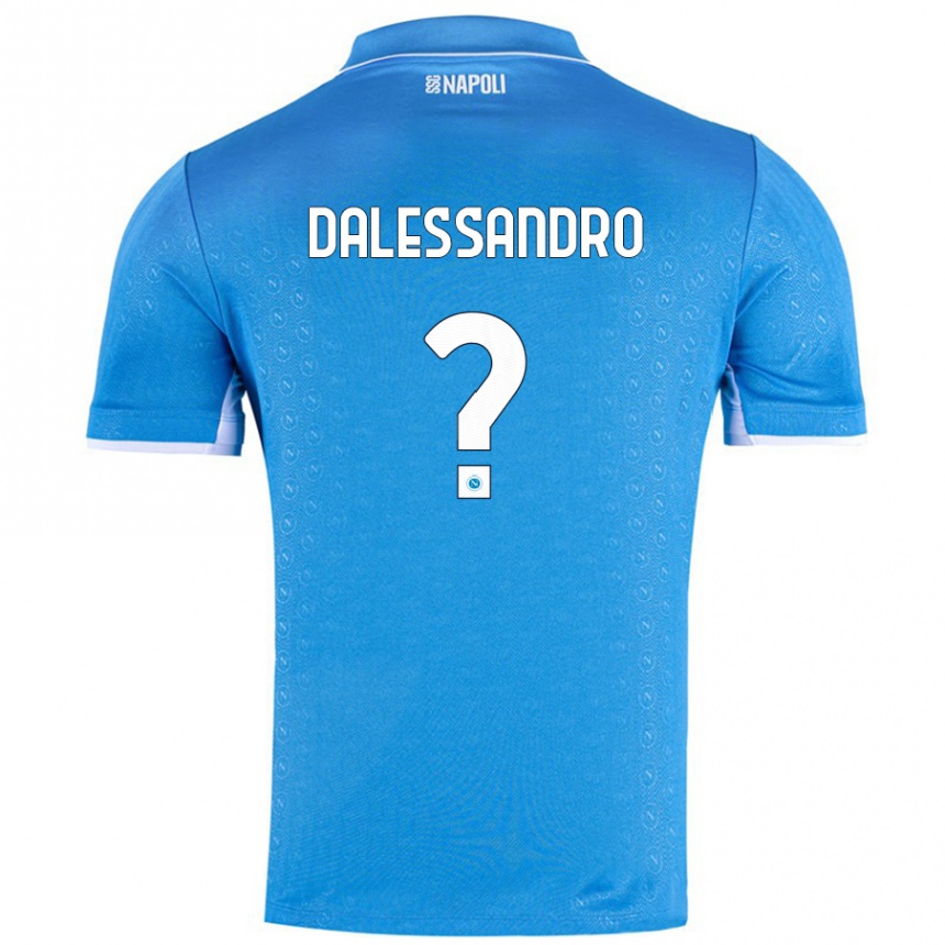 Kids Football Nicola Dalessandro #0 Sky Blue Home Jersey 2024/25 T-Shirt Australia