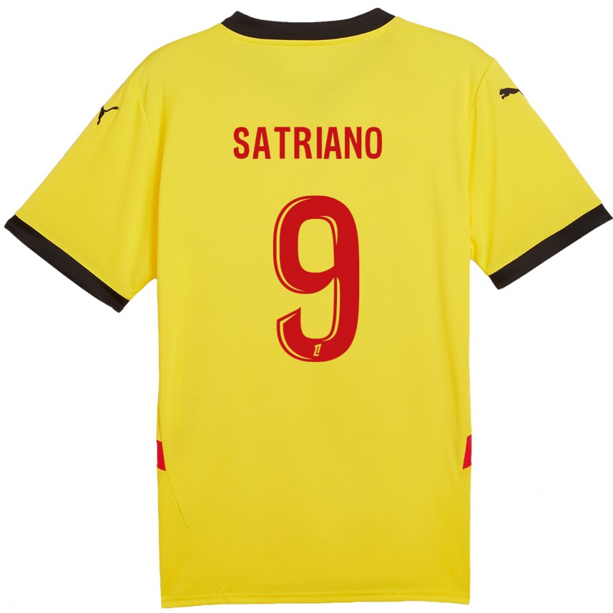 Kids Football Martín Satriano #9 Yellow Red Home Jersey 2024/25 T-Shirt Australia