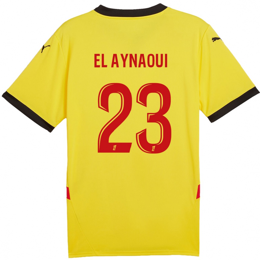 Kids Football Neil El Aynaoui #23 Yellow Red Home Jersey 2024/25 T-Shirt Australia