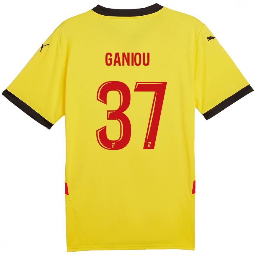 Kids Football Ismaëlo Ganiou #37 Yellow Red Home Jersey 2024/25 T-Shirt Australia