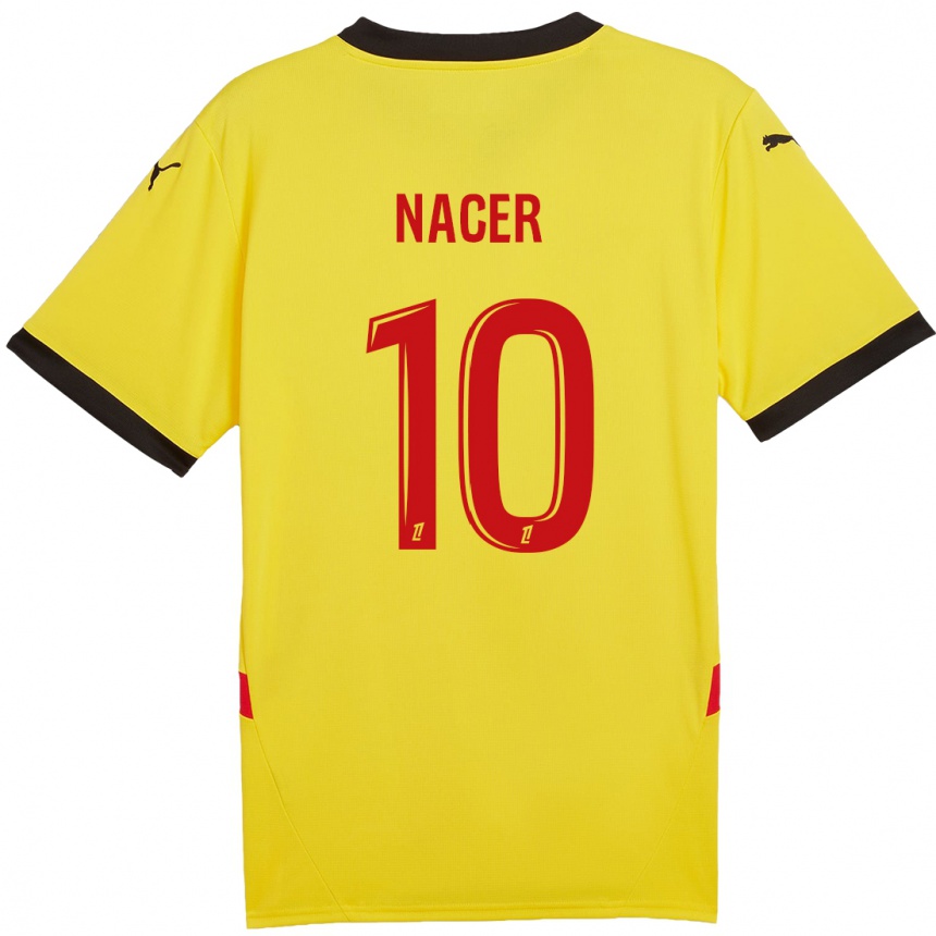 Kids Football Myriem Nacer #10 Yellow Red Home Jersey 2024/25 T-Shirt Australia