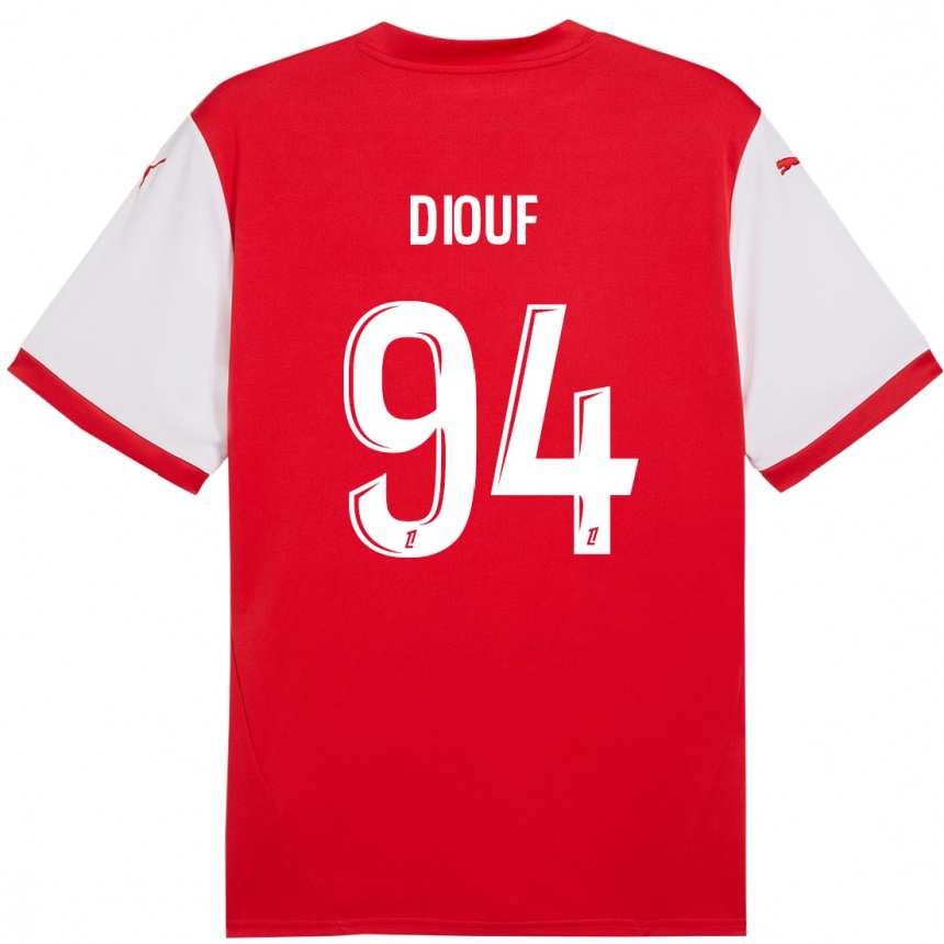 Kids Football Yehvann Diouf #94 Red White Home Jersey 2024/25 T-Shirt Australia